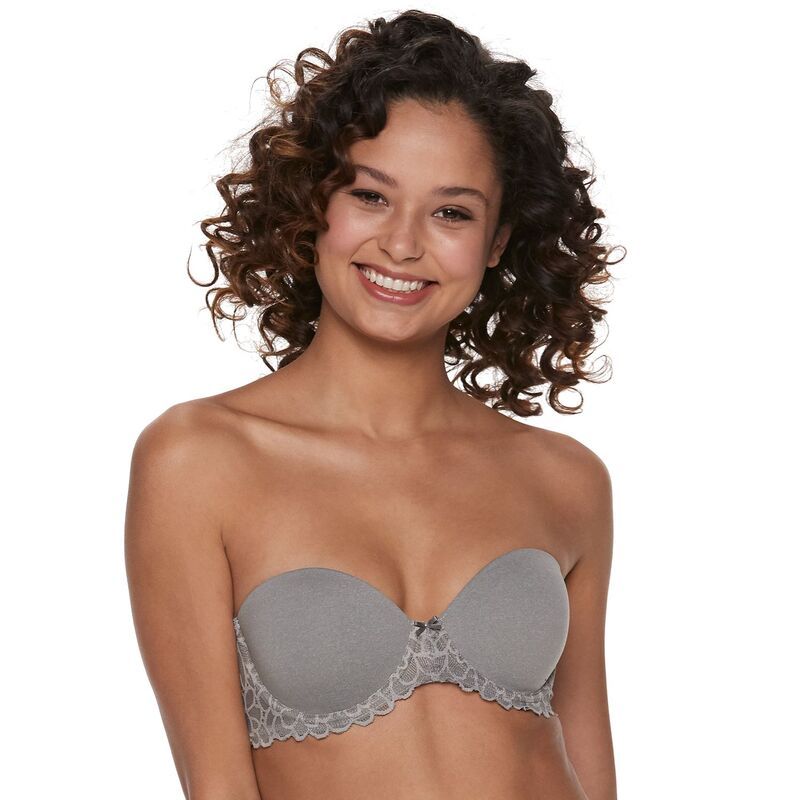 エスオー レディース アンダーウェア ブラジャー Juniors SOft Lift Convertible Bra ZG74B481R Medium Gray Heather グレー