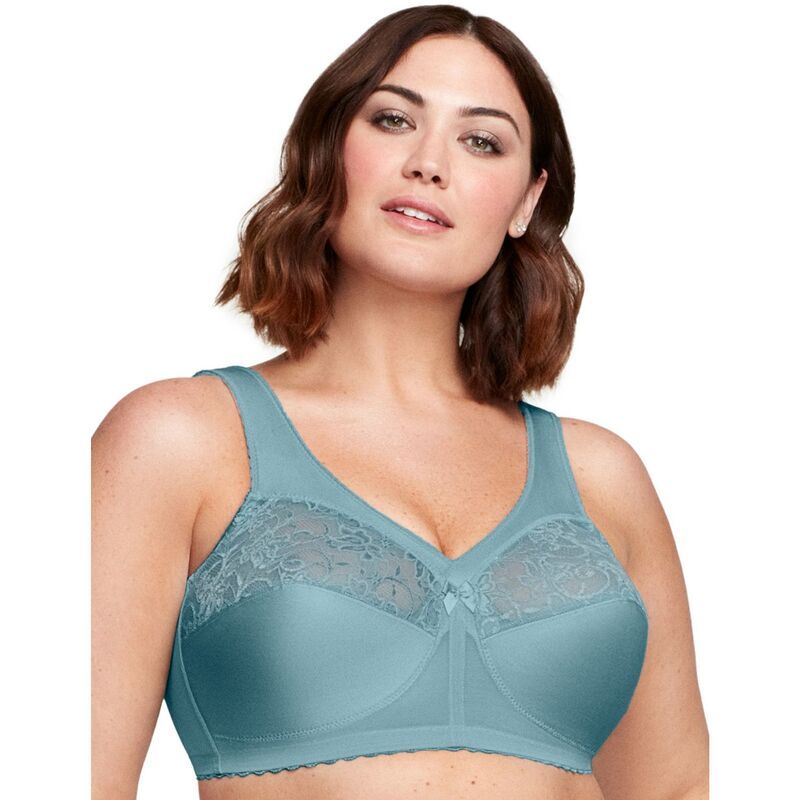 グラマライズ レディース アンダーウェア ブラジャー Glamorise MagicLift Original FullFigure Wirelessupport Bra 1000 Glacier