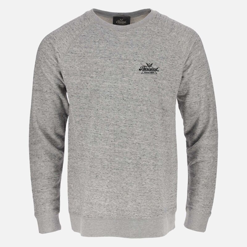 ソログッド メンズ アウター ニット・セーター クルーネック シャツ Thorogood Menspace Dye Raglan Long Sleeve Crewneck Pullover Shirt Grey Space Dye グレー
