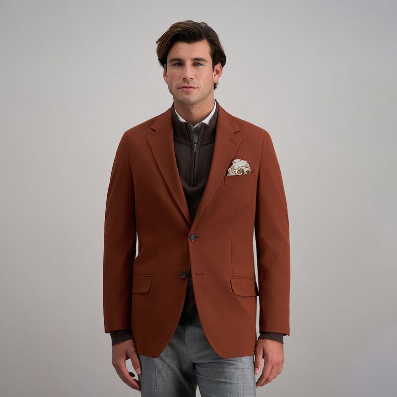 ハガー メンズ アウター ジャケット・ブルゾン コート Mens JM Haggar Premium TailoredFit Sport Coat Brick