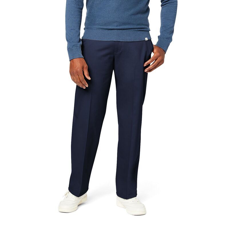 ドッカーズ メンズ ボトムス カジュアルパンツ Mens Dockersignature Iron Free Stain DefenderelaxedFit Khaki Pants Navy Blazer ネイビー