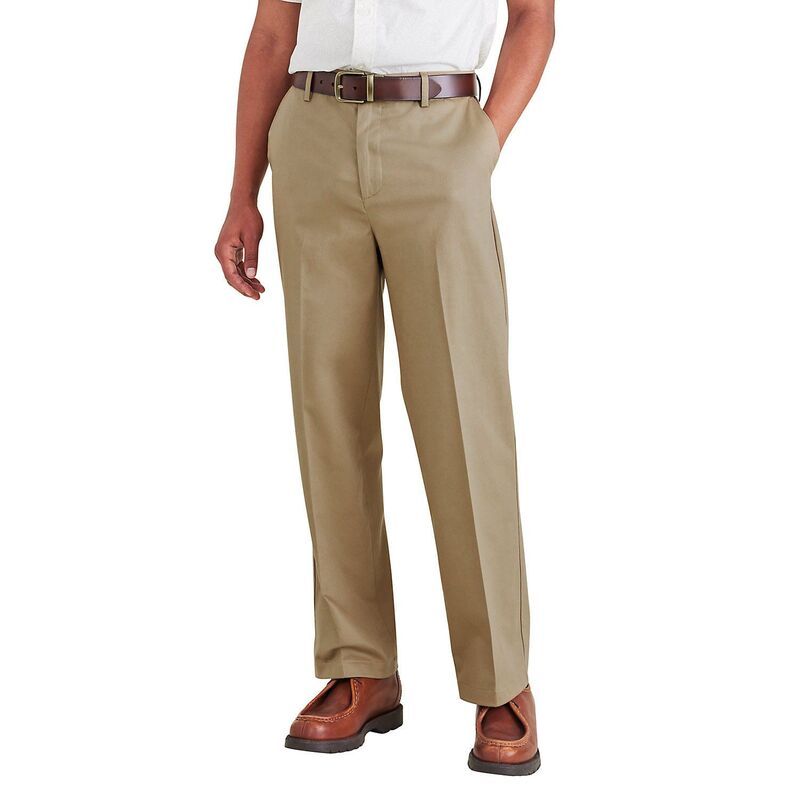 ドッカーズ メンズ ボトムス カジュアルパンツ Mens Dockersignature Iron Free Stain DefenderelaxedFit Khaki Pants British Khaki カーキ