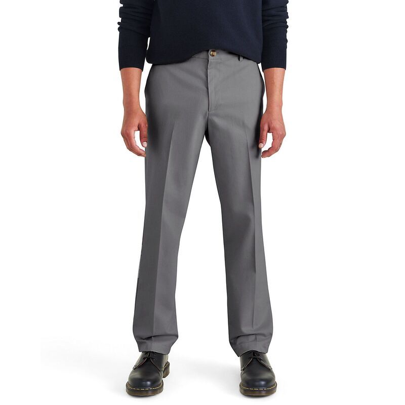 ドッカーズ メンズ ボトムス カジュアルパンツ Mens Dockersignature IronFree Stain Defender ClassicFit Khaki Pants Burma Grey グレー