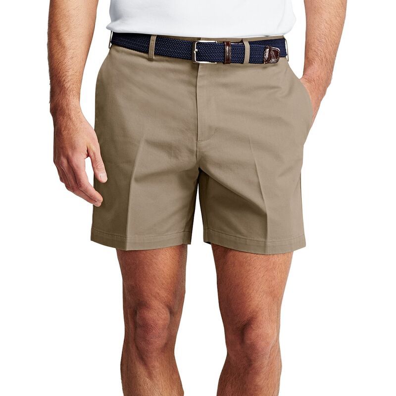 ランズエンド メンズ ボトムス ハーフパンツ・ショーツ ショートパンツ Mens Lands End ClassicFit 6inch NoIron Chino Shorts Khaki カーキ