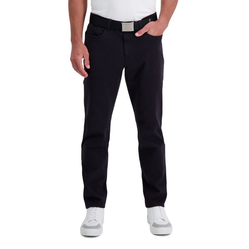 ハガー メンズ ボトムス カジュアルパンツ Mens Haggar The Active Series City Flex 5Pocket SlimStraight Pants Black ブラック