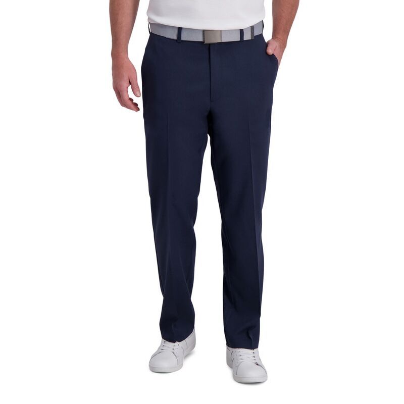 ハガー メンズ ボトムス カジュアルパンツ Mens Haggar Cool Right Performance Flex ClassicFit FlatFront Pants Ink