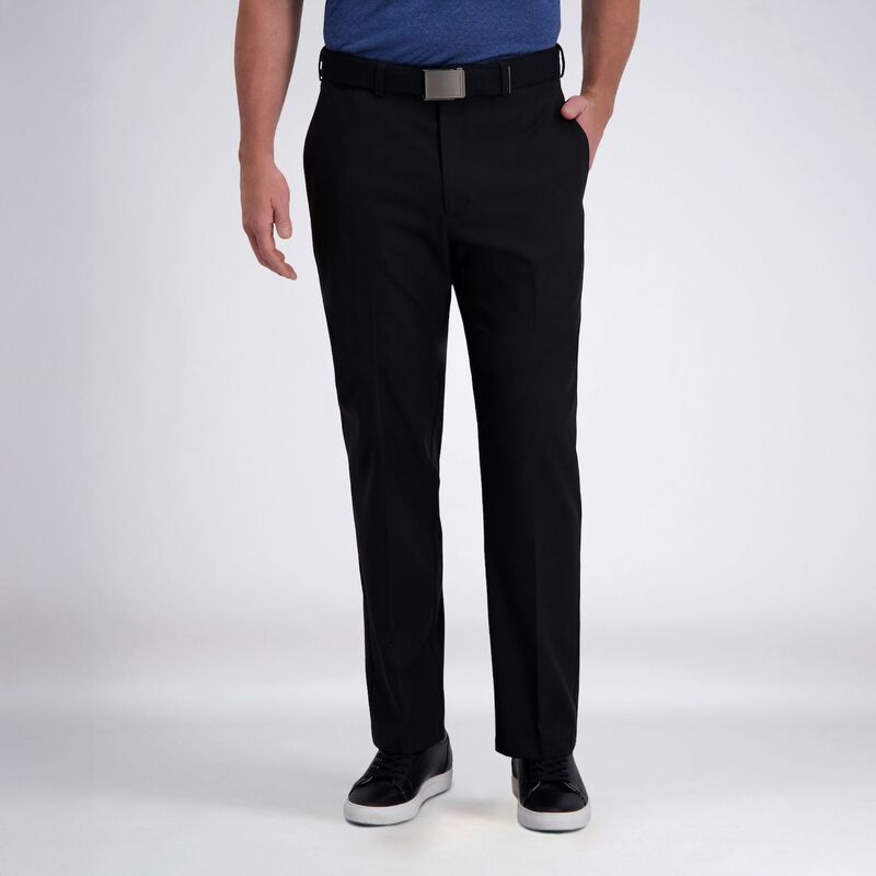 ハガー メンズ ボトムス カジュアルパンツ Mens Haggar Cool Right Performance Flex ClassicFit FlatFront Pants Black ブラック