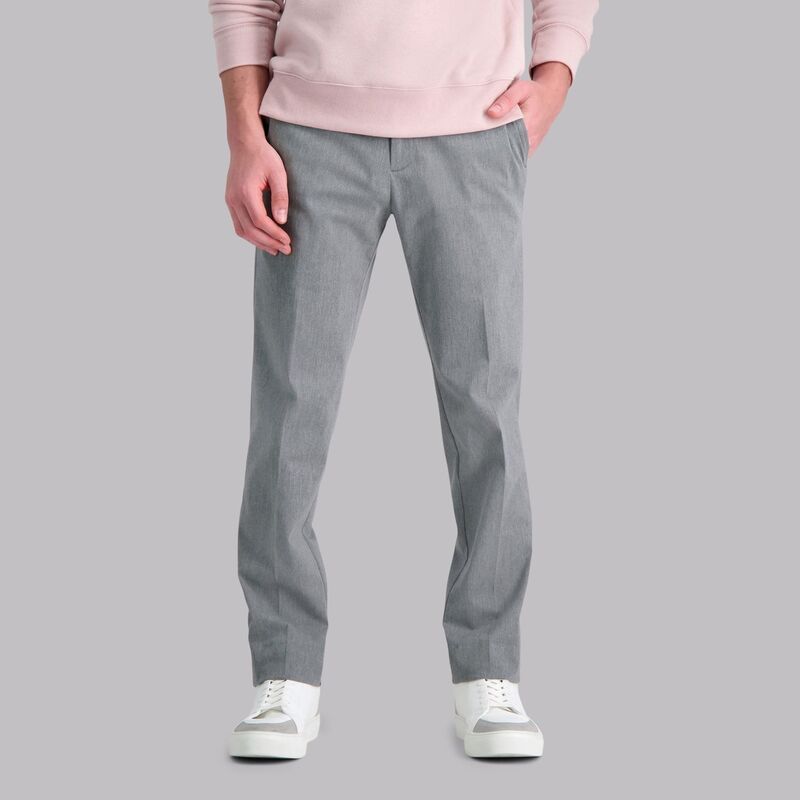 ハガー メンズ ボトムス カジュアルパンツ Mens Haggar Iron Free Premium Khaki SlimStraight Fit Flat Front Perfect Fit Waistband Casual Pant Heather Gr
