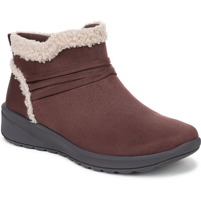 ライフストライド レディース シューズ ブーツ・レインブーツ スエード LifeStride Glendale Womens Microsuede PullOn Short Boots Coffee コーヒー