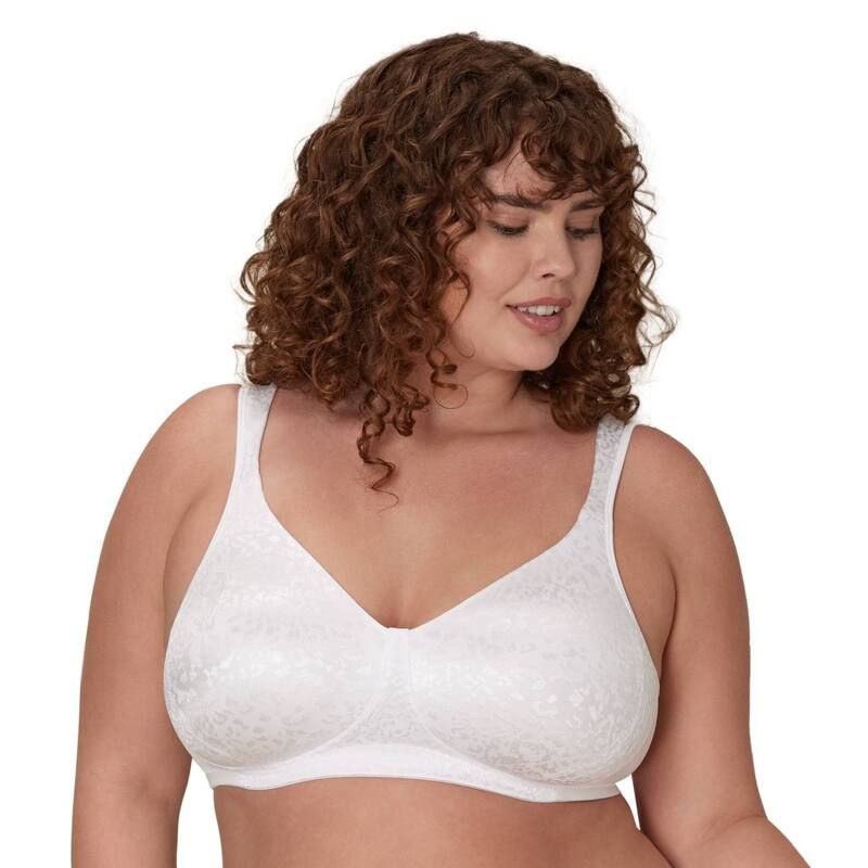 プレイテックス レディース アンダーウェア ブラジャー Playtex 18 Hour Ultimate Lift Support Wireless Bra 4745 White Animal ホワイト