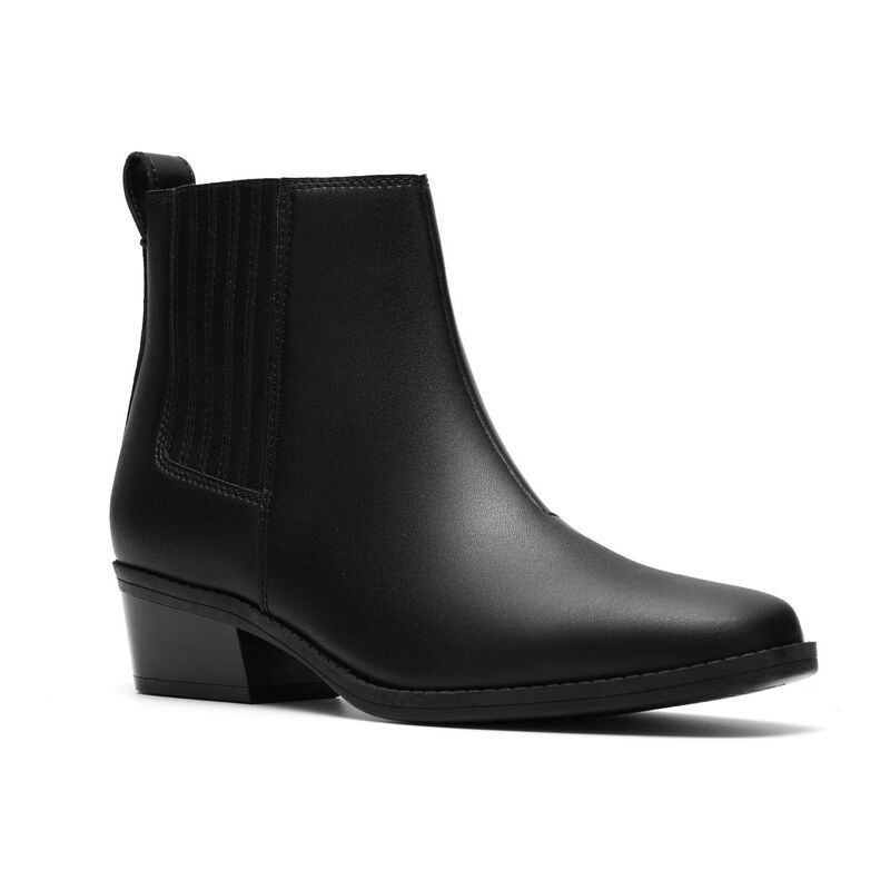 クラークス レディース シューズ ブーツ・レインブーツ アンクル レザー Clarks Danyelle Skip Womens Leather Ankle Boots Black Leather ブラック