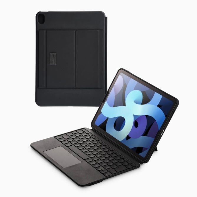 エレコム キーボード ケース付 Touch Book for iPad Air M2/M3 11インチ iPad Air 第5/4世代 対応専用 日本語配列 着脱可能 3段階角度調整 ブラック TK-CA11BPBK