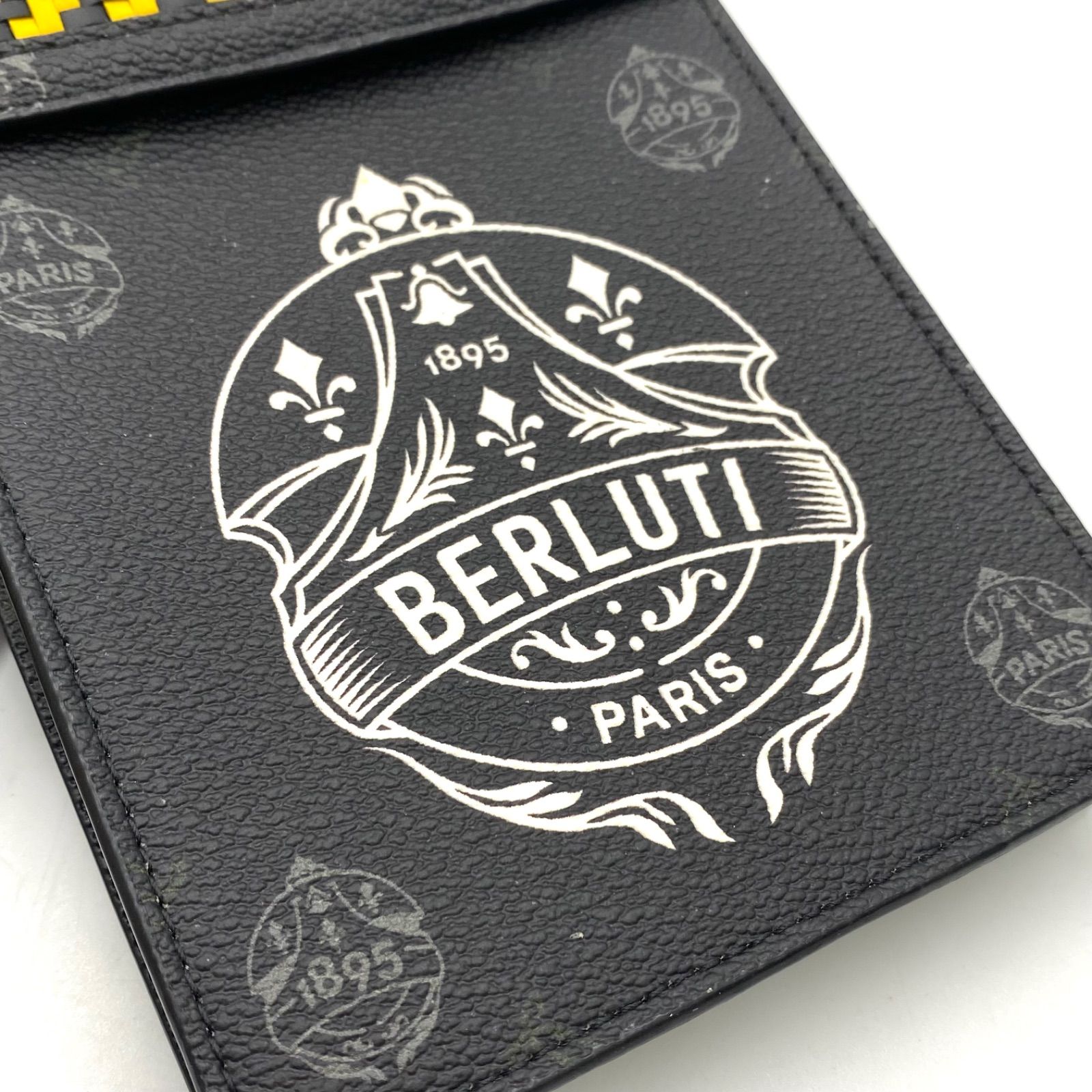BERLUTI ベルルッティ ロゴ シグネチャー キャンバス ショルダーバッグ 