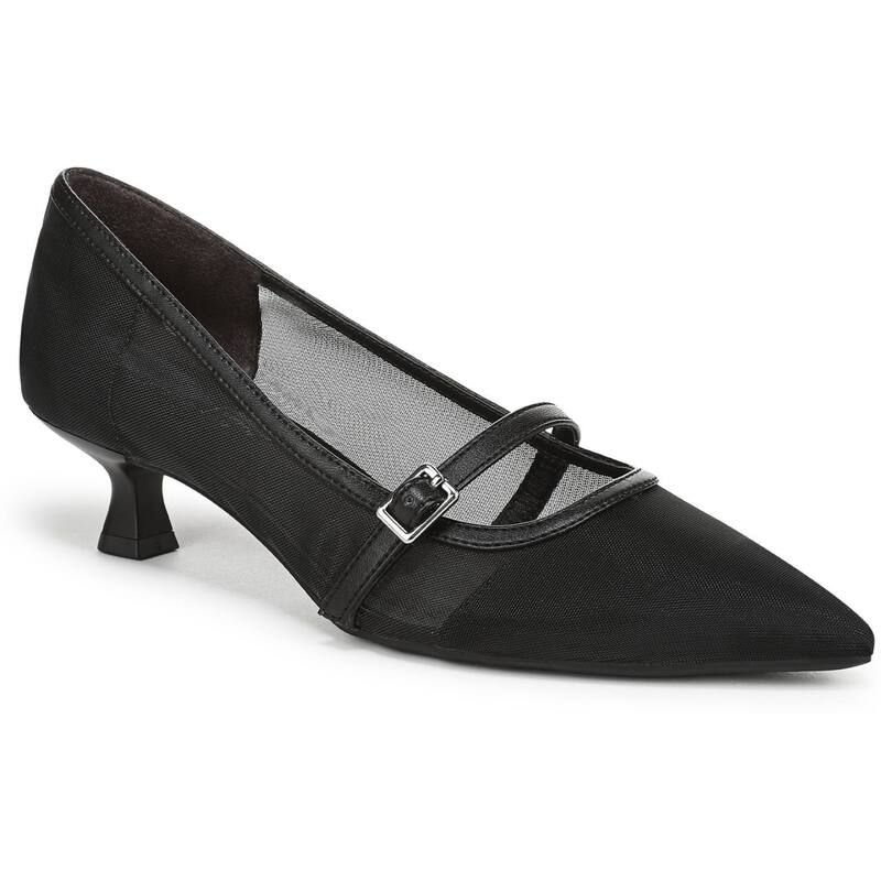ライフストライド レディース シューズ パンプス ヒール LifeStride Madelyn Womens Mary Jane Kitten Heels Black Sheer ブラック