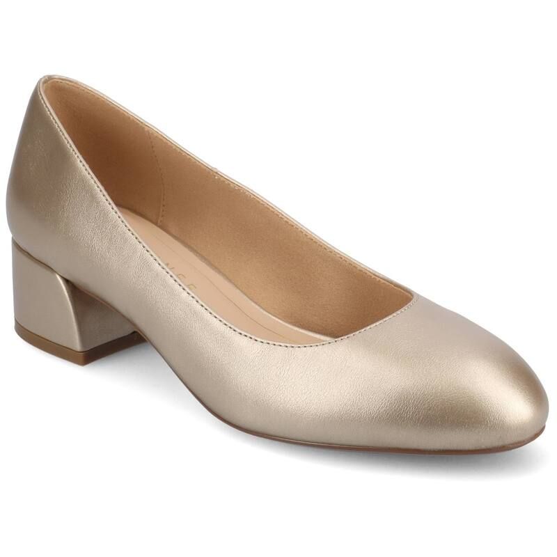ジュルネ コレクション レディース シューズ パンプス ヒール Journee Collection Medium and Wide Width Saarii WomenslipOn Block Heel Pumps Champagne シャンパン