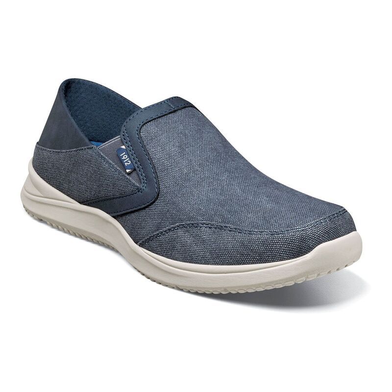 ノンブッシュ メンズ シューズ スリッポン・ローファー Nunn Bush Conway EZ MenslipOn Shoes Navy ネイビー