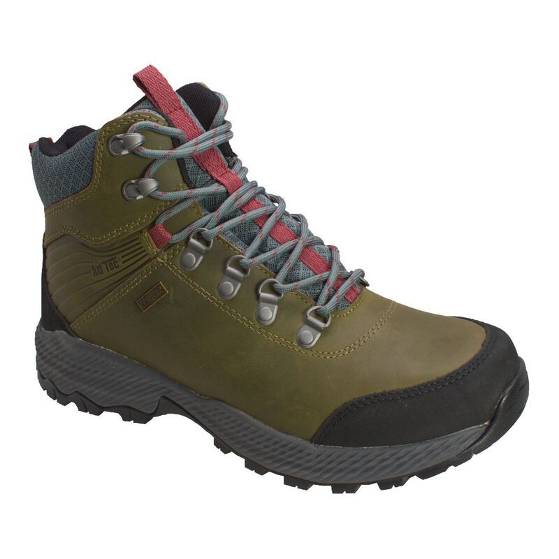 アドテック メンズ シューズ ブーツ・レインブーツ レザー AdTecrazy Horse Mens Leather Hiker Boots Olive オリーブ