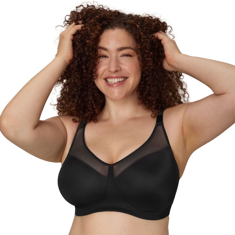 プレイテックス レディース アンダーウェア ブラジャー ミニ Playtex 18 Hour Smoothing Minimizer Wirefree Bra 4697 Black ブラック 9,344円