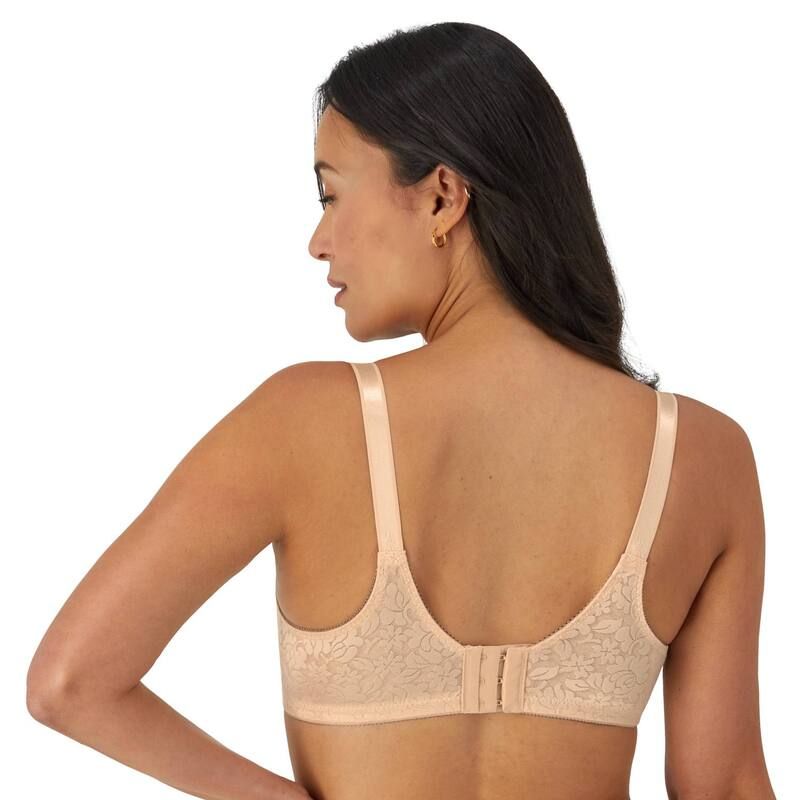 バリ レディース アンダーウェア ブラジャー レース Bali Double Support Lace FullFigure Wireless Bra DF3372 Softaupe トープ