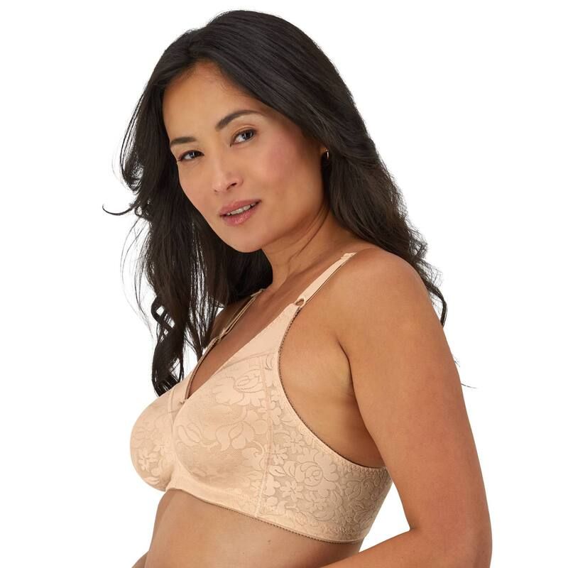 バリ レディース アンダーウェア ブラジャー レース Bali Double Support Lace FullFigure Wireless Bra DF3372 Softaupe トープ