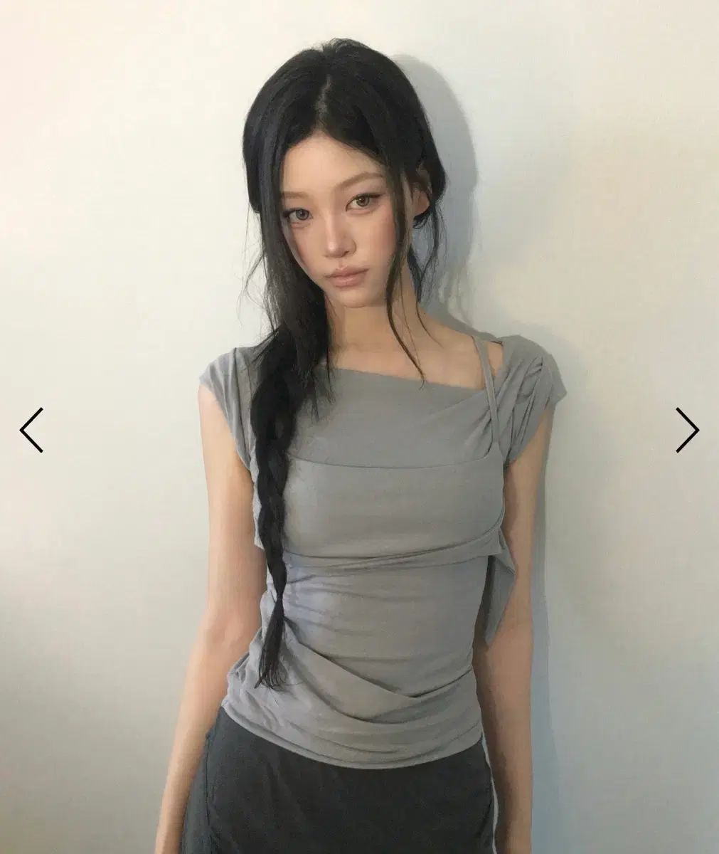 FLAREUP レイヤード ビスチェ Tシャツ グレー