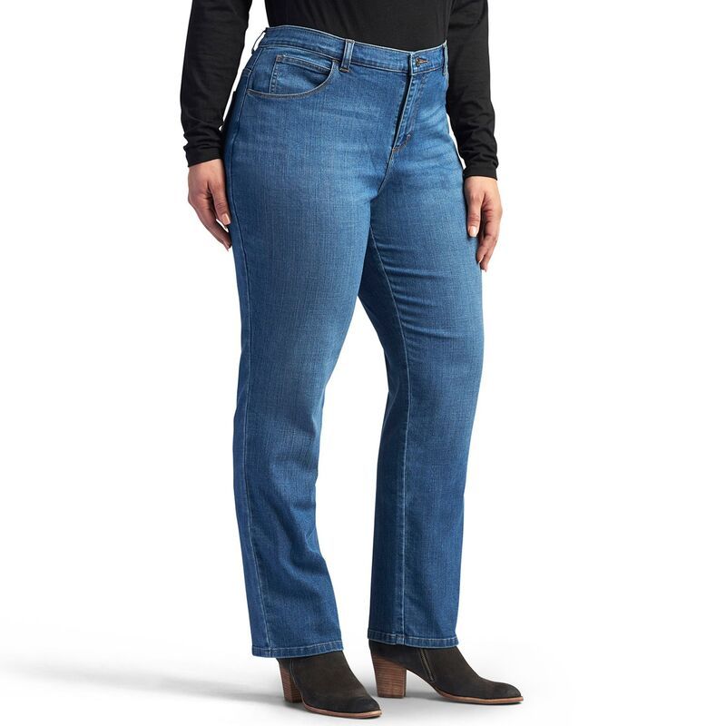 リー レディース ボトムス デニムパンツ リラックスフィット プラスサイズ ジーンズ Plusize LeeRelaxed Fit StraightLeg Jeans Meridian