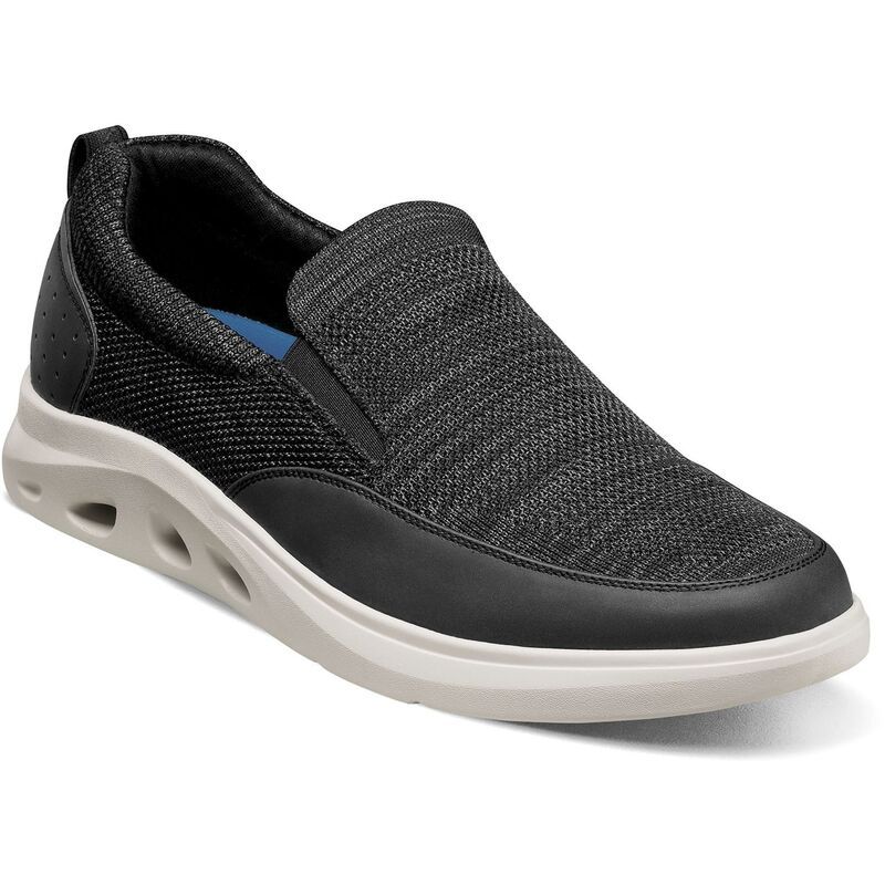 ノンブッシュ メンズ シューズ スニーカー ニット Nunn Bush Ponte Knit Mens Moc Toe SlipOn Shoes Black Multi ブラック