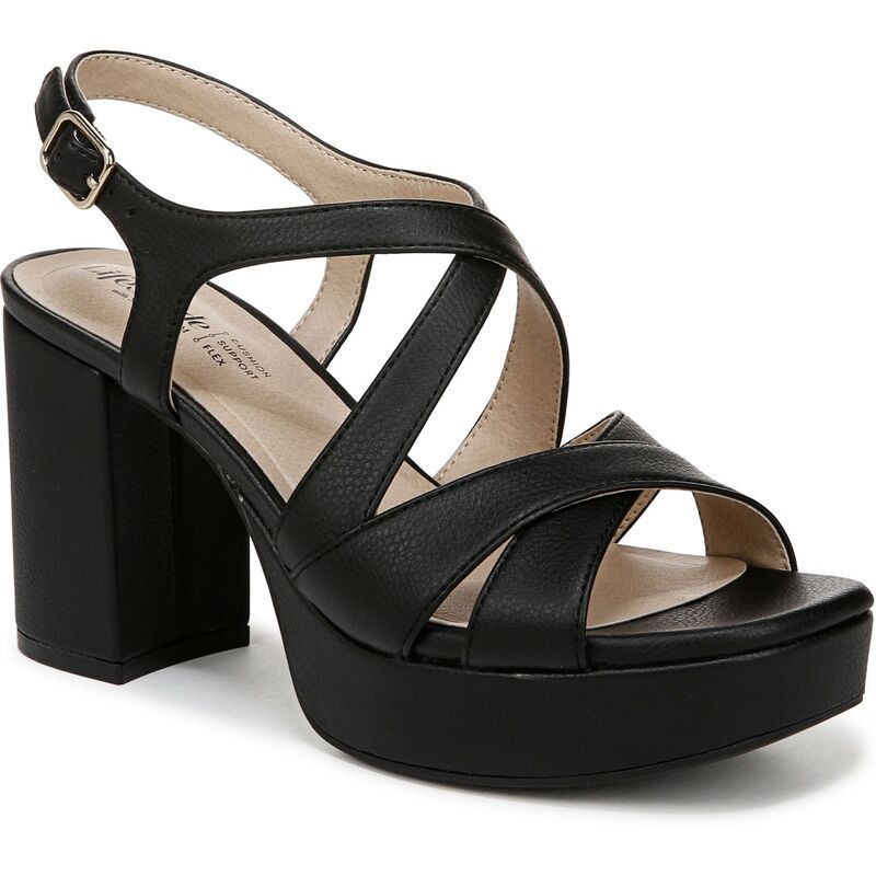 ライフストライド レディース シューズ パンプス プラットフォーム LifeStride Adrianna Womenstrappy Platform Dresshoes Black ブラック