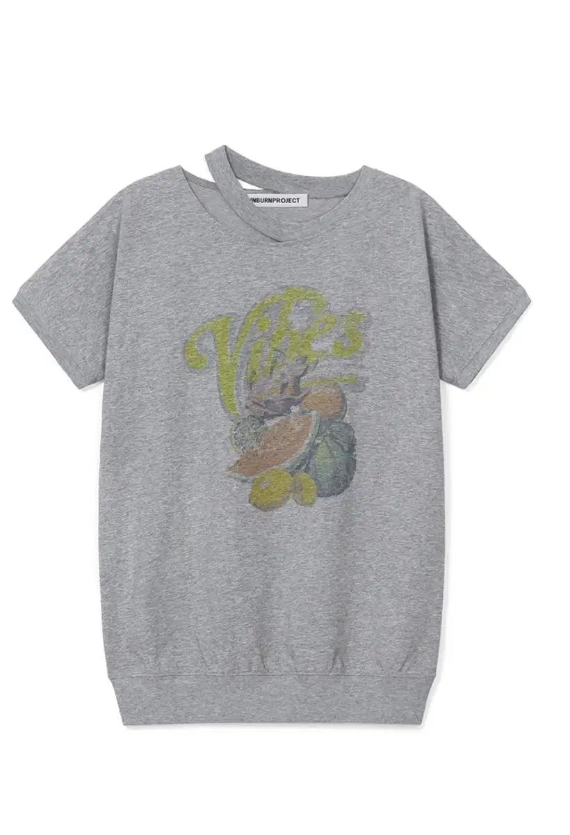 サンバーンプロジェクツ FRUITS SLIT T-SHIRT MELANGE GRAY