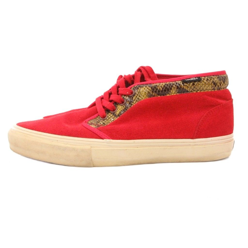 シュプリーム SUPREME バンズ VANS CHUKKA BOOT ハイカットスニーカー シューズ 28cm 赤 レッド /JS ■GY03