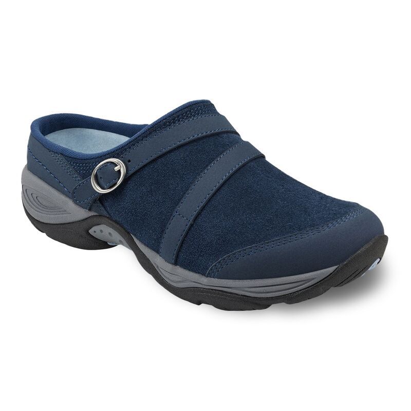 イージースピリット レディース シューズ スニーカー Easy Spirit Equinox Womens Mules Dark Blue Suede ブルー