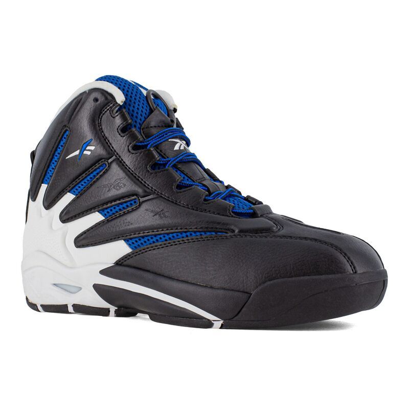 リーボック メンズ シューズ スニーカー Reebok Work Blast Mens Blue Accented Composite Toe Sneakers Black ブラック