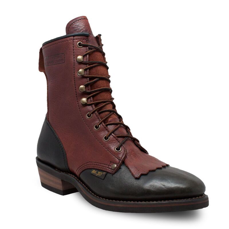 アドテック メンズ シューズ ブーツ・レインブーツ AdTec Packer Mens Wateresistant Work Boots Chestnut Black ブラック