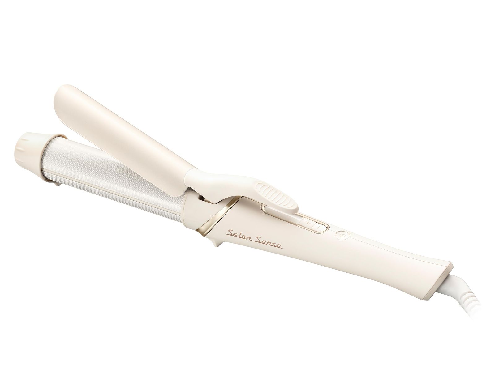 コイズミ ヘアアイロン カール 32mm サロンセンス 300 シルキーモイスト 海外対応 アイボリー KHR-1230/Ct