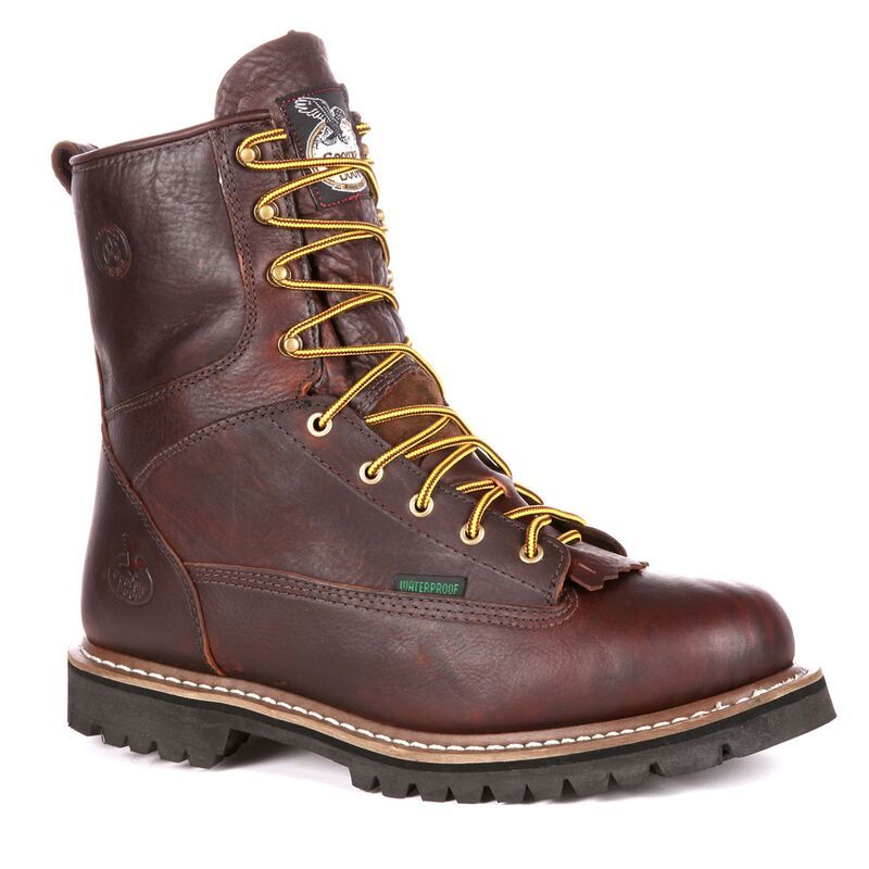ジョージアブーツ メンズ シューズ ブーツ・レインブーツ Georgia Boots Loggers Mens 8in Waterproof Work Boots Chocolate チョコレート