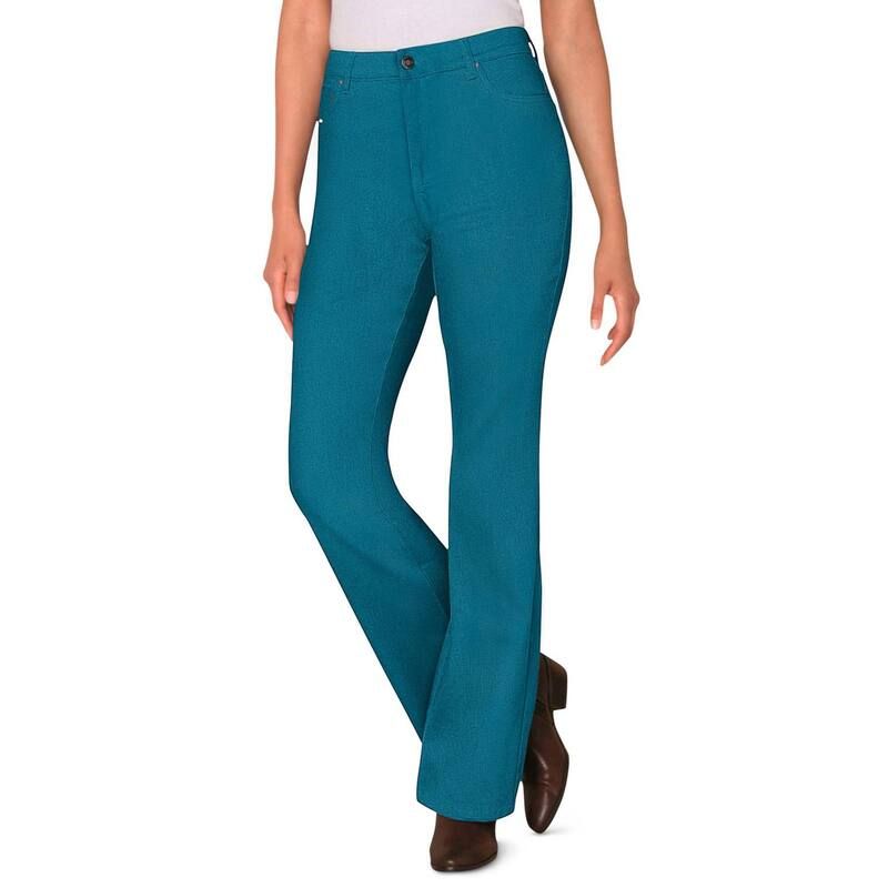 ウーマン ウィズイン レディース ボトムス デニムパンツ ブーツカット プラスサイズ トール ブーツ ジーンズ Woman Within Plusize Tall Stretch Denim FivePocket Bootcut Jeans Deep Teal