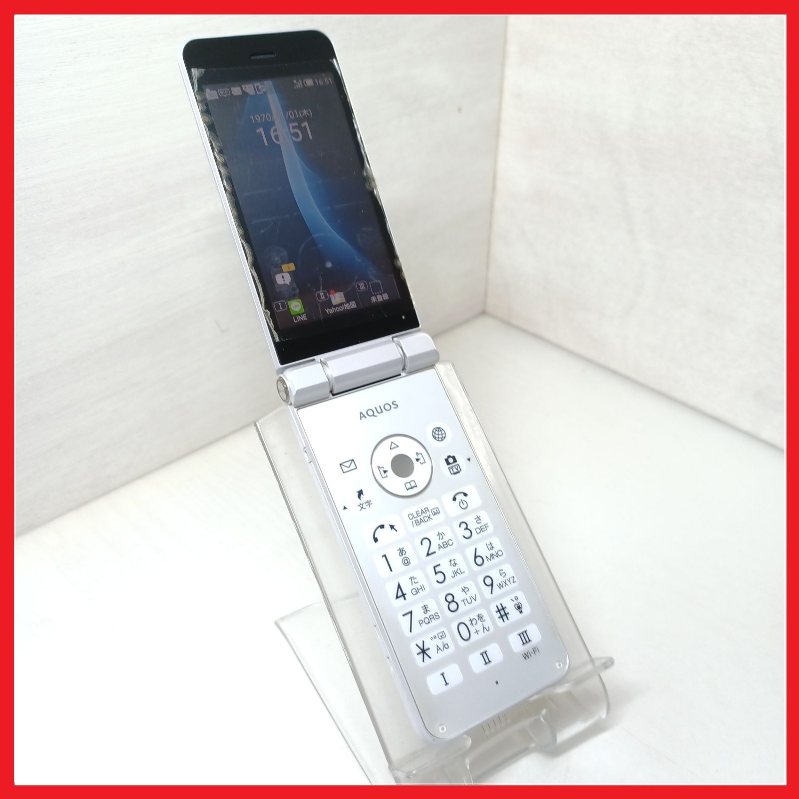 SIMフリー・4G携帯】Softbank 601SH AQUOSケータイ2 - メルカリ