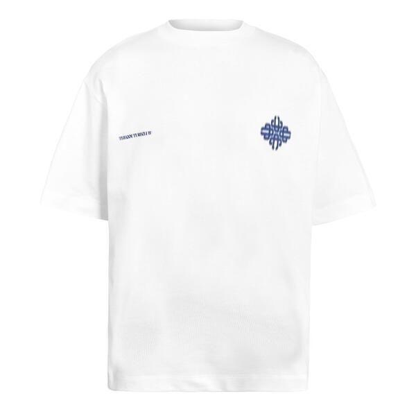 ザ クチュール クラブ メンズ トップス Tシャツ オーバーサイズフィット The Couture Club Mens Blurred Oversized Fit Oversized TShirt WhiteNavy ホワイト