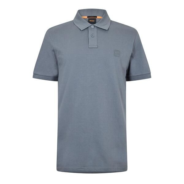 ボス メンズ トップス ポロシャツ Boss Mens Passenger Short Sleeve Polo Shirt Open Grey グレー