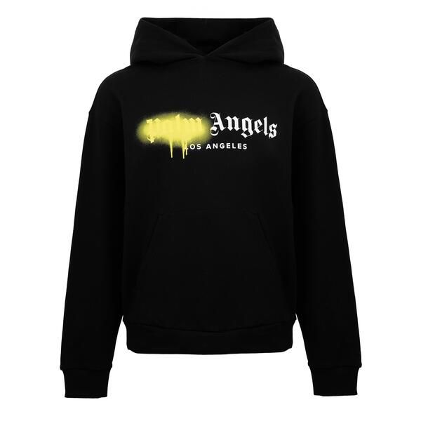 パーム・エンジェルス メンズ アウター パーカー・スウェット Palm Angels Menspray Pull Over Hoodie BlackYellow ブラック