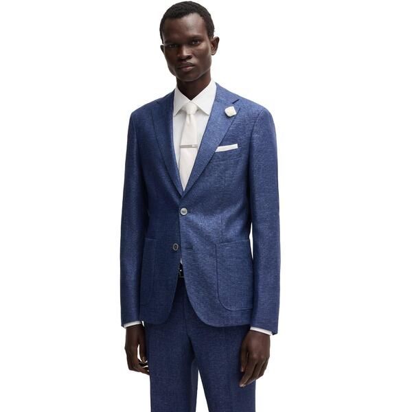 ボス メンズ アウター ジャケット・ブルゾン Boss Mens C Hanry Formal Jacket Dark Blue ブルー