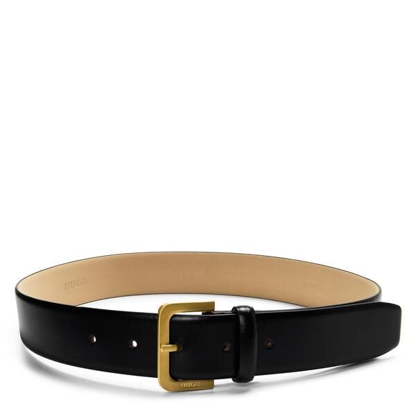 フューゴ レディース アクセサリー ベルト レザー Hugo Womens Zana Leather Belt Black ブラック