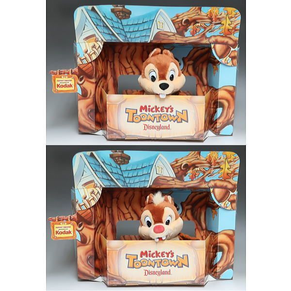 ディズニー　チップ＆デール　ハンドパペット・シアター　コダック社　プロモーション用　未使用　CD00110