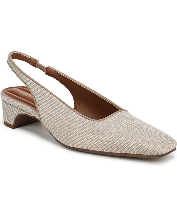 フランコサルト レディース シューズ パンプス Franco Sarto Womens Lyanna Square Toe Slingback Pumps Rope Beige Woven Fabric ベージュ