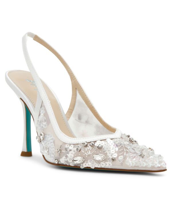 ベッツィジョンソン レディース シューズ パンプス Betsey Johnson Womens Eddie Slingback Pumps Ivory Multi アイボリー