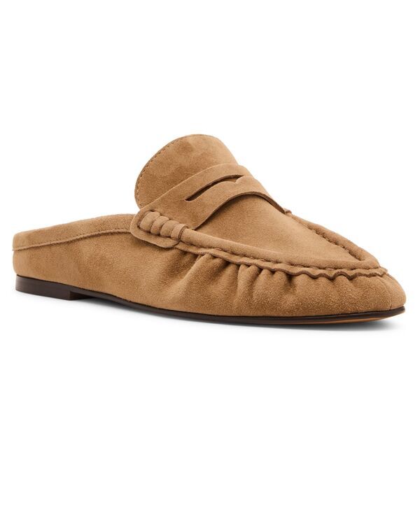 スティーブ マデン レディース シューズ パンプス ローファー Steve Madden Womens Rafe Tailored SlipOn Loafer Mules Taupe Suede トープ