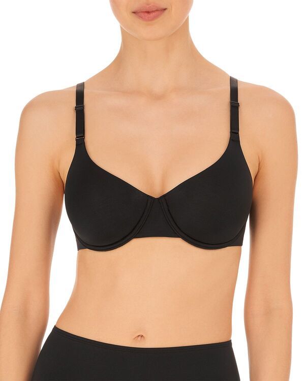 ナトリ レディース アンダーウェア ブラジャー Natori Liquid Full Coverage Underwire Bra Black ブラック