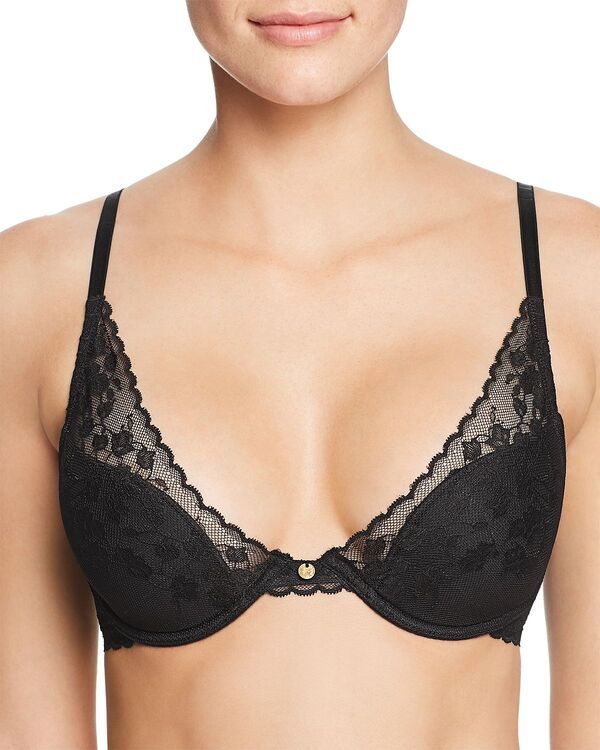 ナトリ レディース アンダーウェア ブラジャー レース Natori Cherry Blossom Convertible Lace Bra Black ブラック