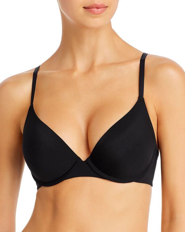 ナトリ レディース アンダーウェア ブラジャー ミニ Natori Minimal Convertible PushUp Bra Black ブラック