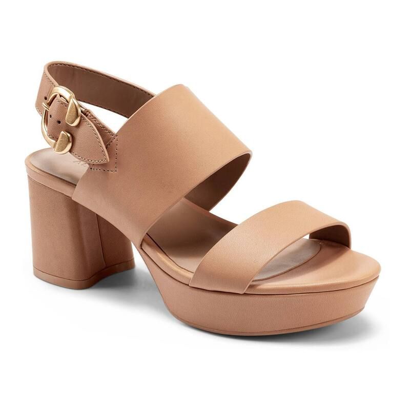 エアロソールズ レディース シューズ パンプス プラットフォーム サンダル レザー Aerosoles Camera Womens Leather Platform Sandals Nude Leather